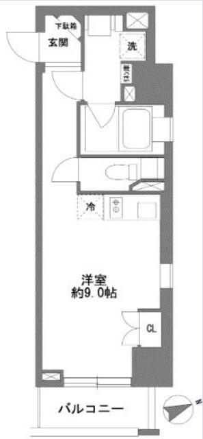 コスモグラシア清澄白河（507） 間取り図画像