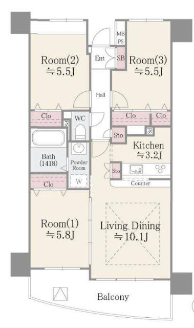 メゾン・シャルム 間取り図画像
