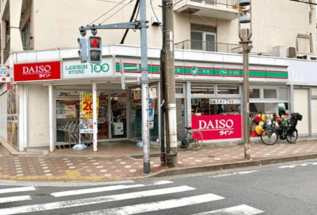 ローソンストア100江東石島店：134m