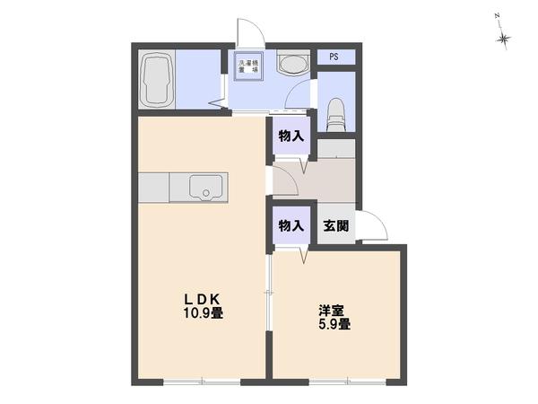 シャーメゾンルミエールB（104） 間取り図画像