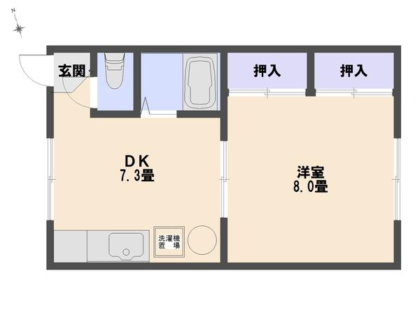 コーポたかまつ（103） 間取り図画像