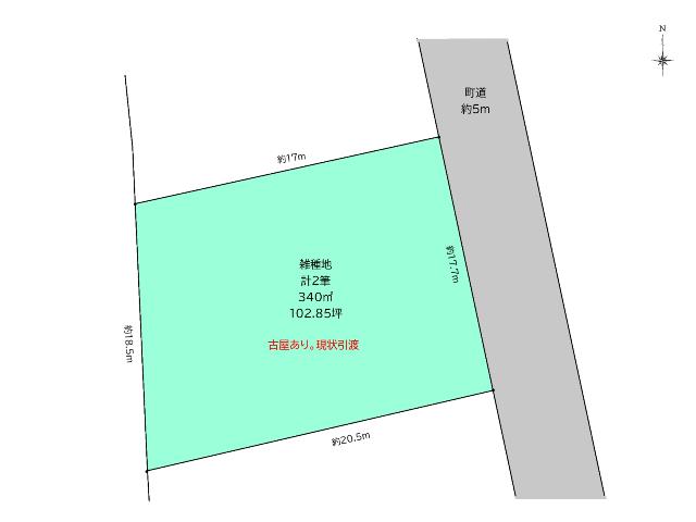鶴田相原51-33，52-2 土地