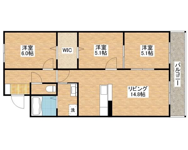 ハートフルマンション　新左衛門（106） 間取り図画像