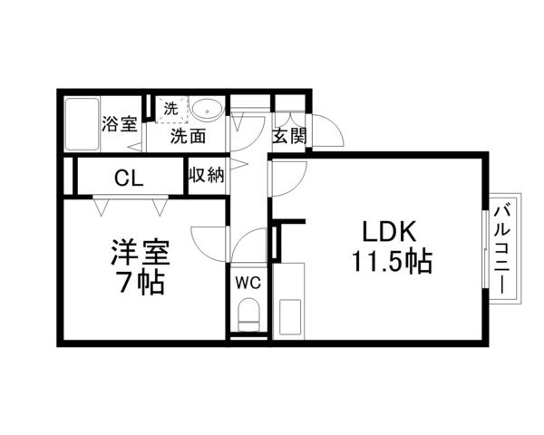 ドゥ・フォルティ 間取り図画像