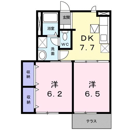 オアシスＦ・Ｂ（101） 間取り図画像