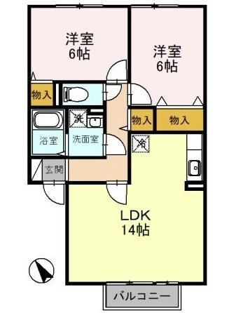 グランアクシス堅田 間取り図画像
