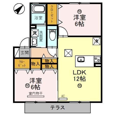 セジュール堅田 間取り図画像