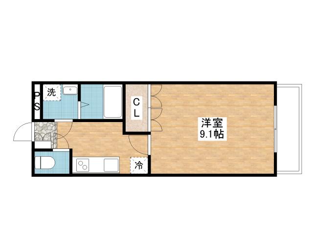 A＆S守山Ⅰ 間取り図画像