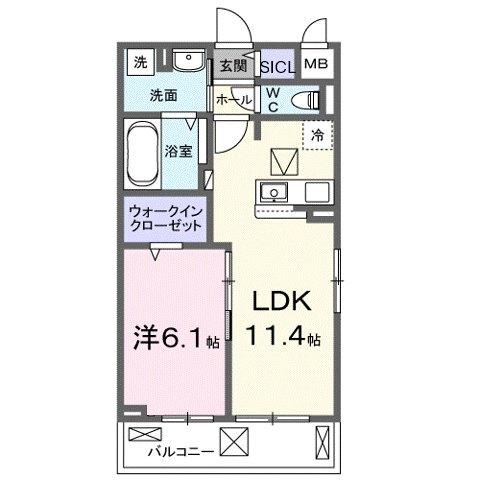 フルール近江 間取り図画像