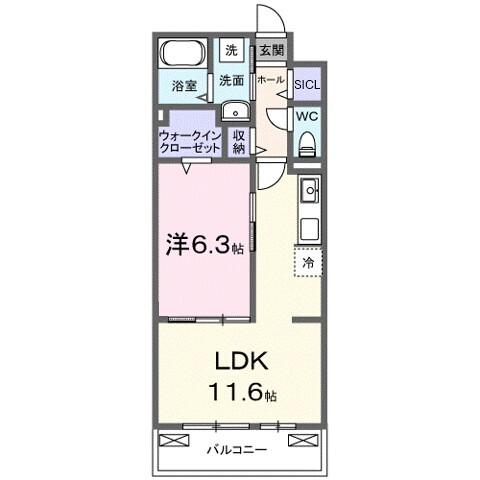 フルール近江 間取り図画像