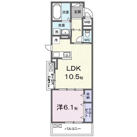 フルール近江 間取り図画像