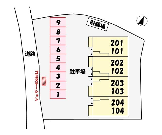 MinicoⅢ 駐車場