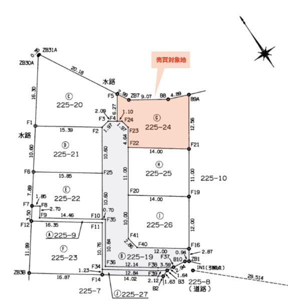 大島郡瀬戸内町大字古仁屋売地 区画図