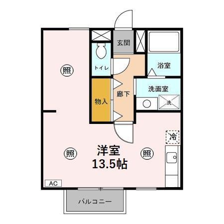 メゾンアルファ　Ⅵ（101） 間取り図画像