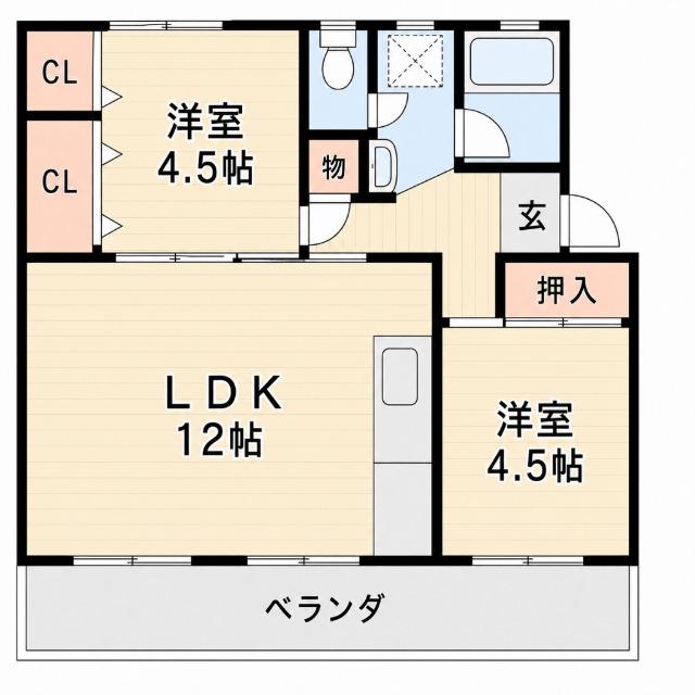 上尾市本町マンション 間取り図画像