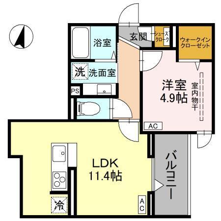 Noble villa東大成（301） 間取り図画像