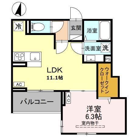 Noble villa東大成（202） 間取り図画像