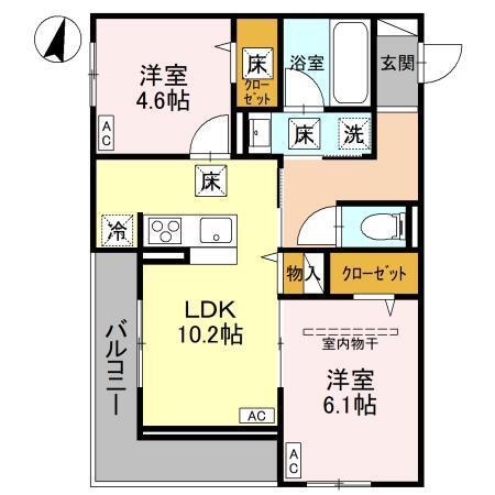 Noble villa東大成（103） 間取り図画像