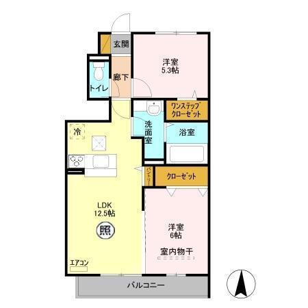 Lobellia TORO　Ⅱ（103） 間取り図画像