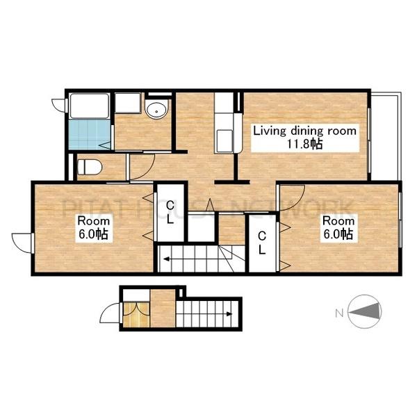 南向きで明るいLDK