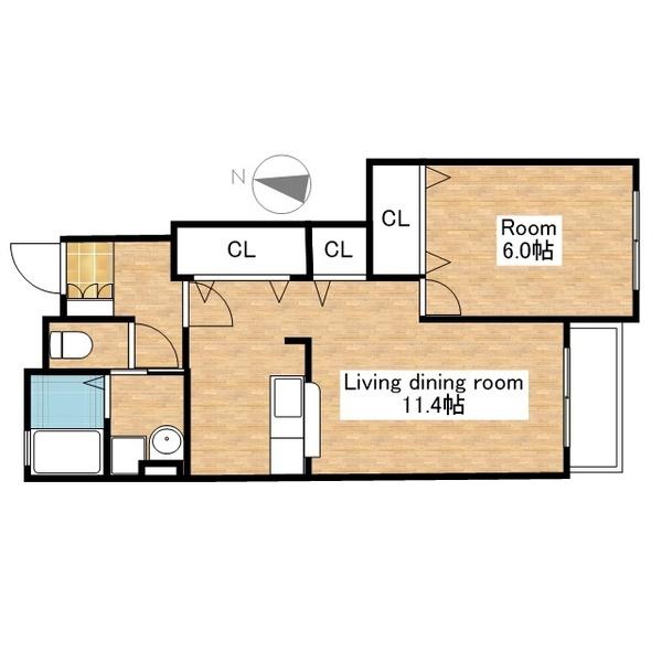 １LDK南向お部屋！