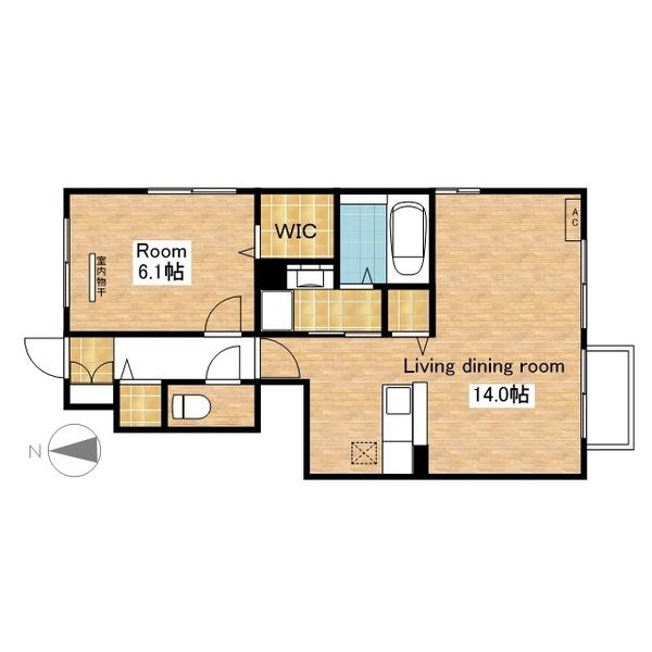 広いリビングです。