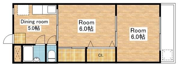 バルコニー広々