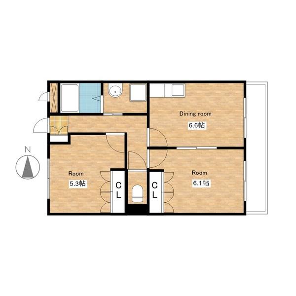 クローゼットが2つ