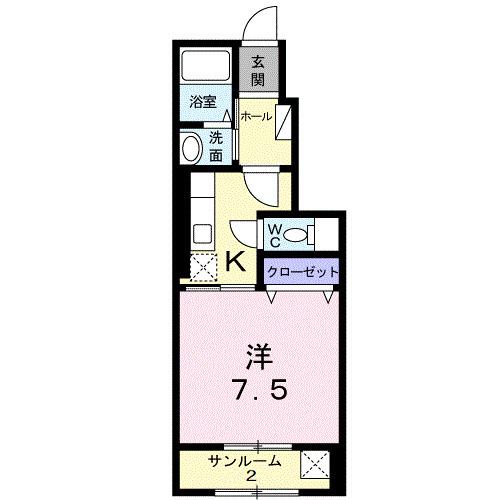 Ｉｍｐｅｒｉａｌ　Ⅲ（102） 間取り図画像