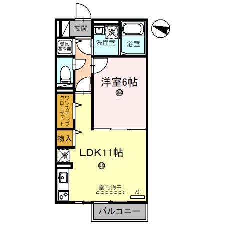 ボンヌ・シャンス　Deux（206） 間取り図画像