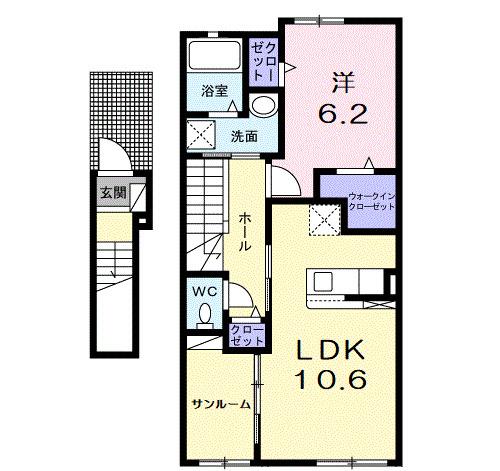 グランルージュ（203） 間取り図画像
