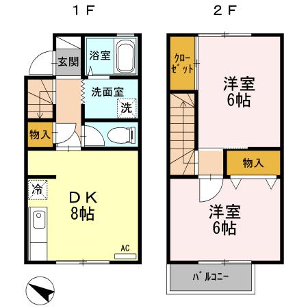 ナユタのさとファミール（106） 間取り図画像