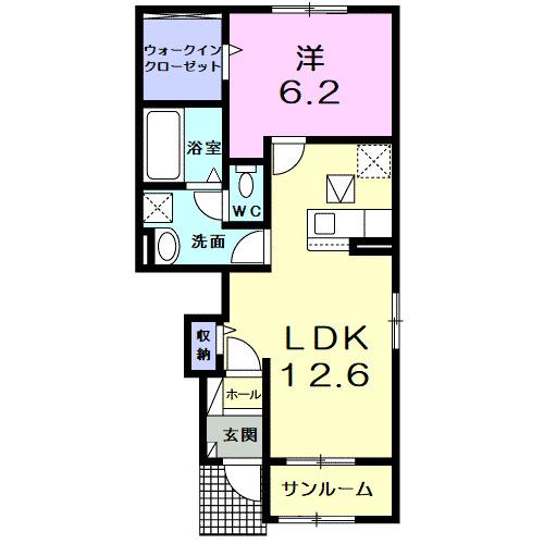 ルナクレシェンテ　Ⅱ（105） 間取り図画像