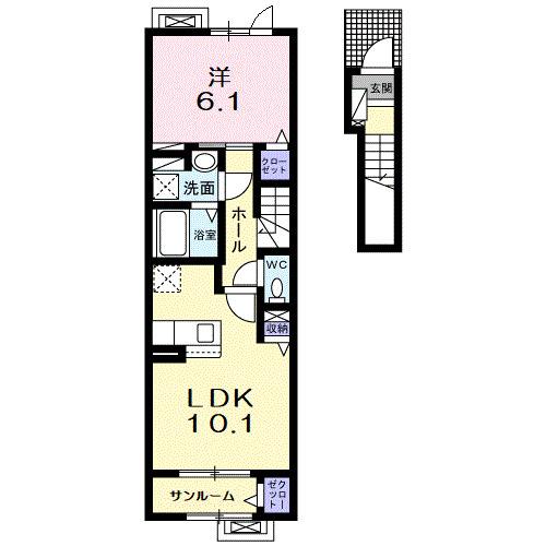 エンジェルⅠ（203） 間取り図画像