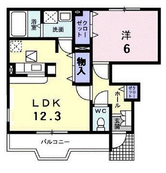 ヴァルト　サイテ（101） 間取り図画像