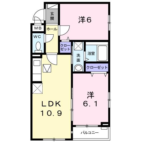 ハーモニー（101） 間取り図画像