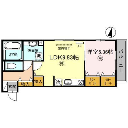 ベルコート川崎（206） 間取り図画像