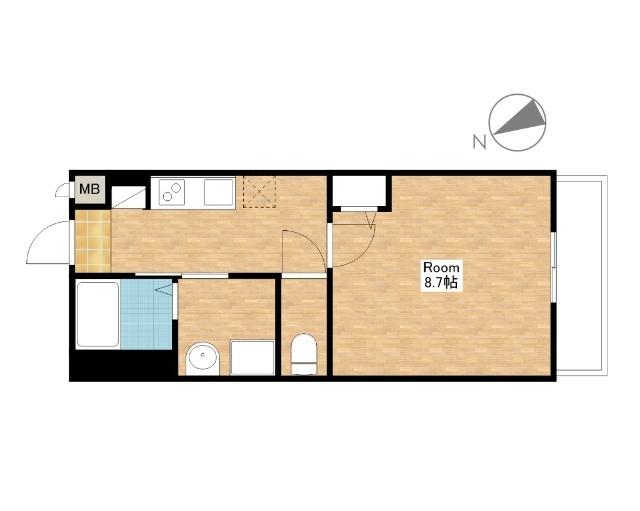 野洲市小篠原アパート 間取り図画像