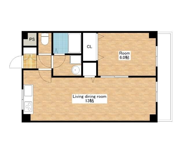 野洲市行畑マンション 間取り図画像