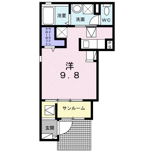 Ｍ−ＳＱＵＡＲＥ（101） 間取り図画像