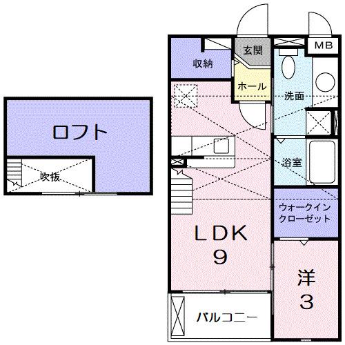 サンルーラルＡ（202） 間取り図画像