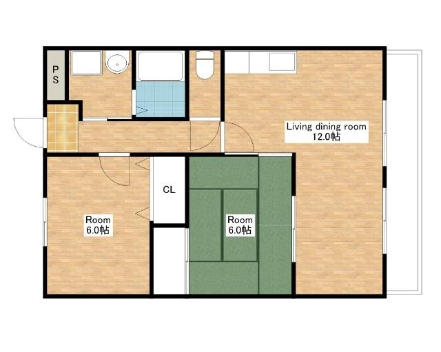 野洲市市三宅マンション 間取り図画像