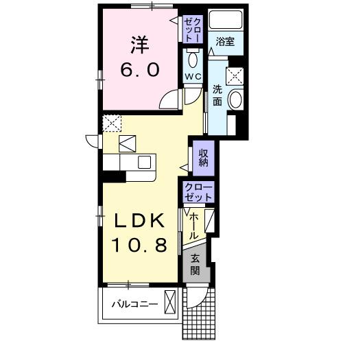 モンテ　グランデ　Ⅱ（101） 間取り図画像