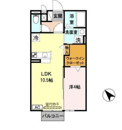 セジュールＮＯＺＡＫＩ（203） 間取り図画像