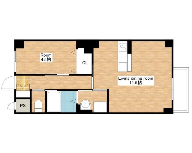 野洲市小篠原マンション 間取り図画像