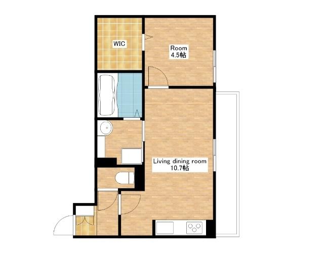 野洲市妙光寺アパート 間取り図画像
