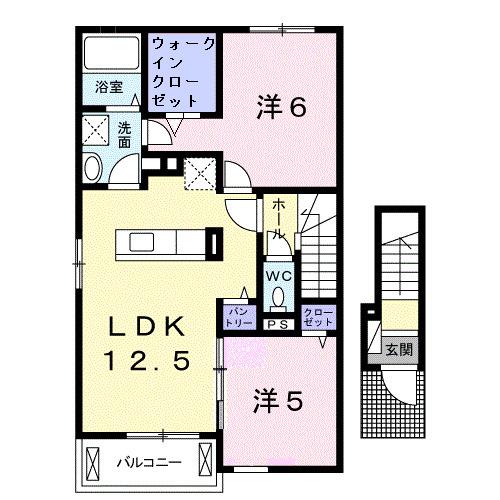 シーダーパルⅡ（201） 間取り図画像