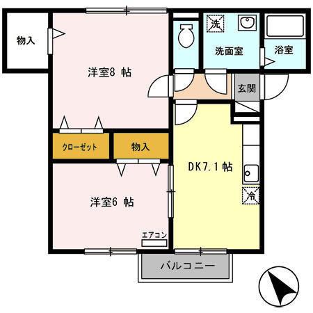 ダイワ・ヴィラノルテ　Ｂ（202） 間取り図画像