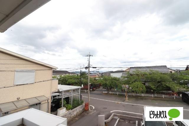 近江八幡市北之庄町アパート 眺望