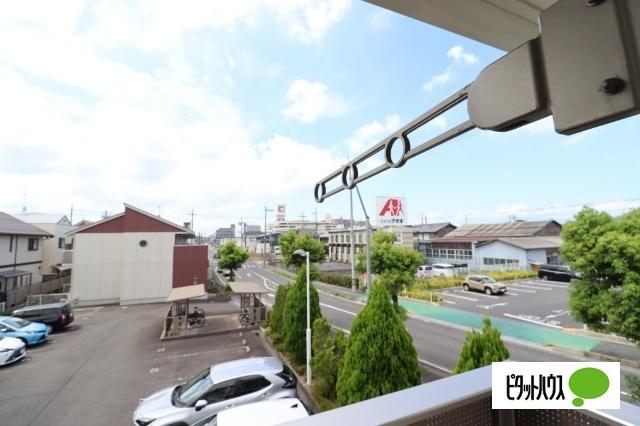 近江八幡市出町アパート 眺望